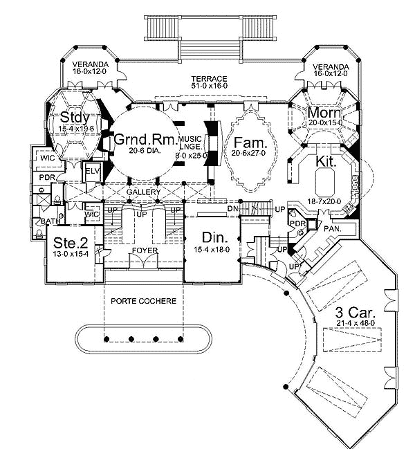 Dramatic Gothic Revival Manor - 12204JL | Architectural Designs ... Dramatic Gothic Revival Manor - 12204JL | Architectural Designs ...