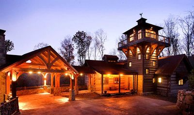 Mountain Retreat With Lookout Tower - 13307WW | Architectural ... Mountain Retreat With Lookout Tower - 13307WW | Architectural ...