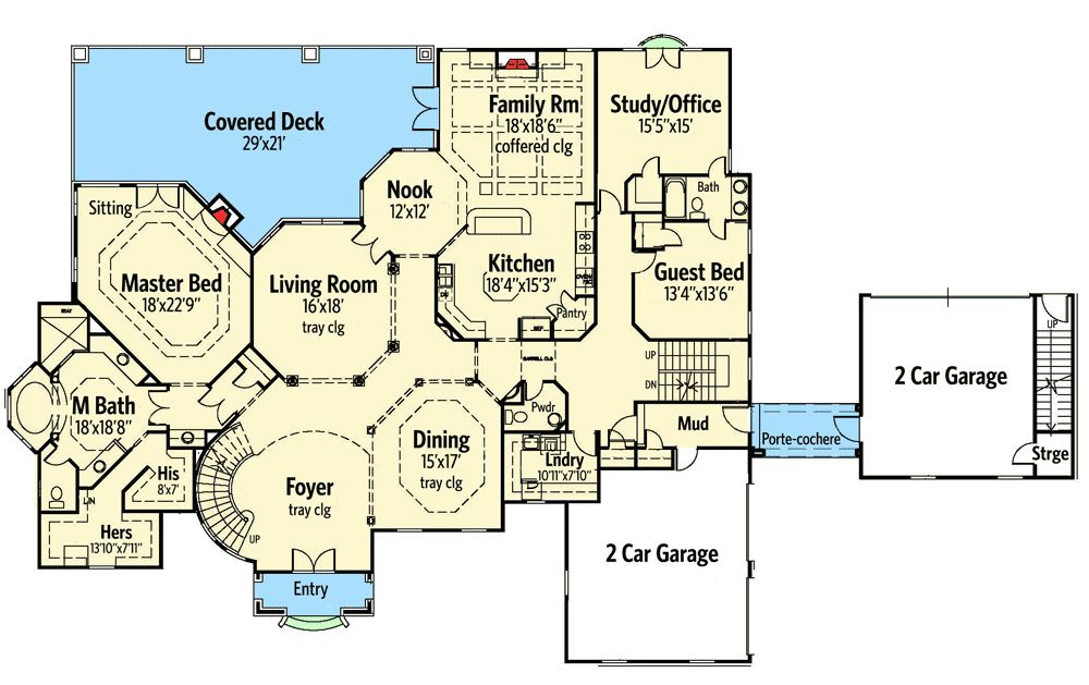 House Plans With Porte Cochere | european house plan with porte cochere 13498by architectural House Plans With Porte Cochere | european house plan with porte cochere 13498by architectural