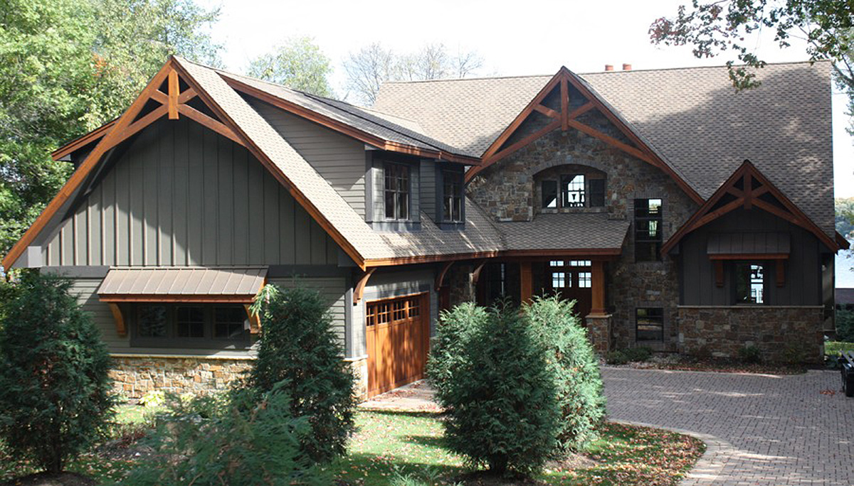 Rugged Craftsman with Room Over Garage - 14632RK | Architectural