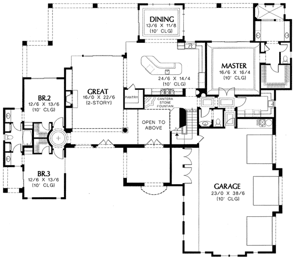 reverse floor plan pinit white