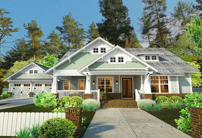 3 Bedroom House Plan With Swing Porch - 16887WG | Architectural ... 3 Bedroom House Plan With Swing Porch - 16887WG | Architectural ...