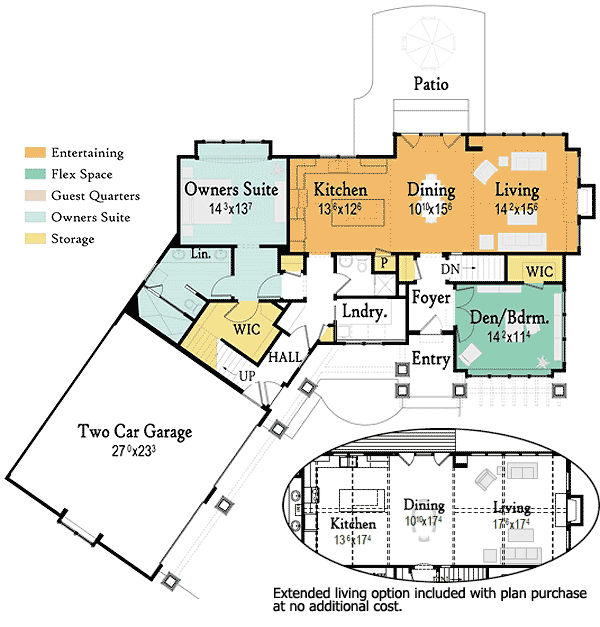 reverse floor plan pinit white