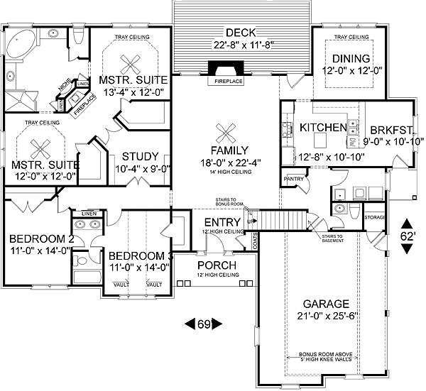 Delightful Brick Ranch Design - 2038GA | Architectural Designs ... Delightful Brick Ranch Design - 2038GA | Architectural Designs ...