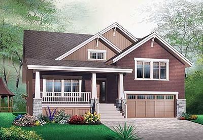 Craftsman Style Bungalow House Plans - 21617DR | Architectural ... Craftsman Style Bungalow House Plans - 21617DR | Architectural ...