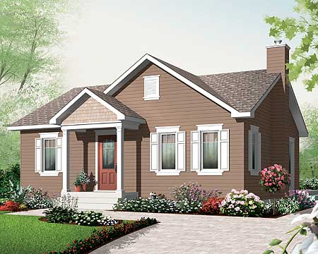 A Cottage with 3-Sided Fireplace - 21778DR | Architectural Designs