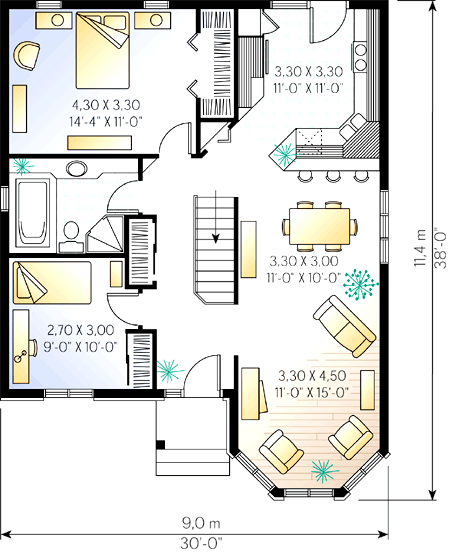affordable 2 bedroom home plan - 2183dr | architectural designs affordable 2 bedroom home plan - 2183dr | architectural designs
