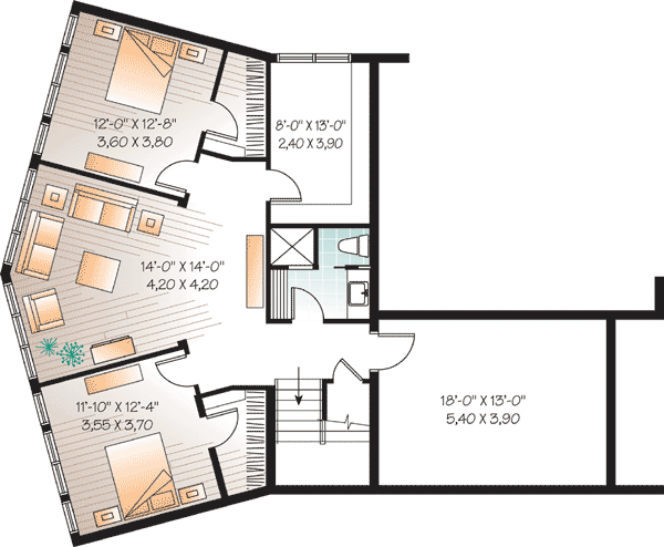 Contemporary Plan with Great Rear View - 21855DR | Architectural ... Contemporary Plan with Great Rear View - 21855DR | Architectural ...