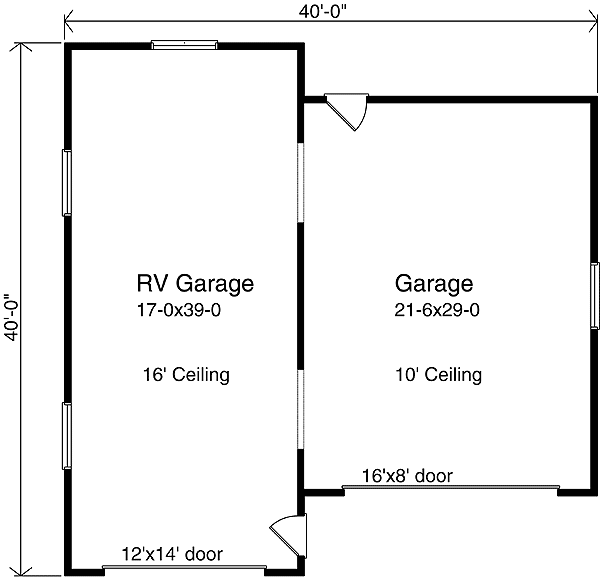 RV Garage Plan 2263SL Architectural Designs House Plans