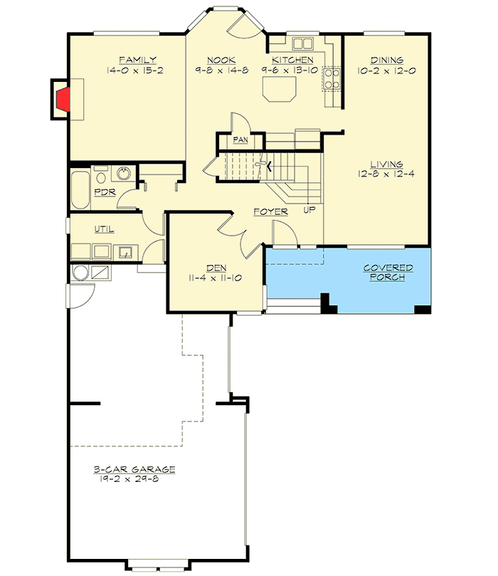 Formal and Informal Living Areas - 23030JD | Architectural Designs