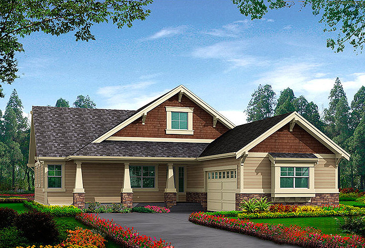 One Level Craftsman Home Plan 23261JD Architectural Designs House One Level Craftsman Home Plan 23261JD Architectural Designs House