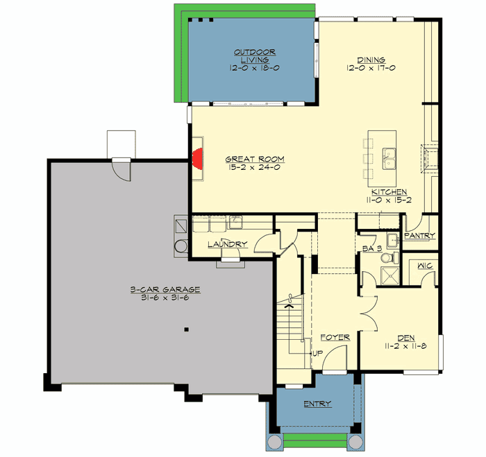 outdoor living floor plans outdoor living room 23515jd architectural designs outdoor living floor plans outdoor living room 23515jd architectural designs