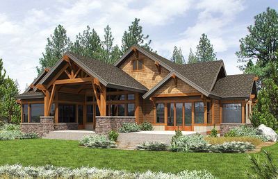 high end mountain house plan with bunkroom - 23610jd high end mountain house plan with bunkroom - 23610jd