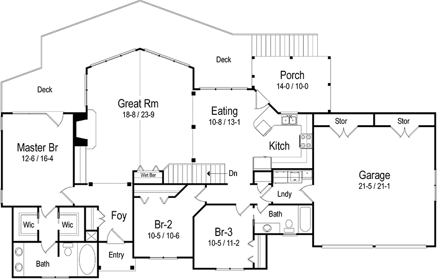 Delightful Mountain Ranch Home Plan - 26634GG | Architectural Designs