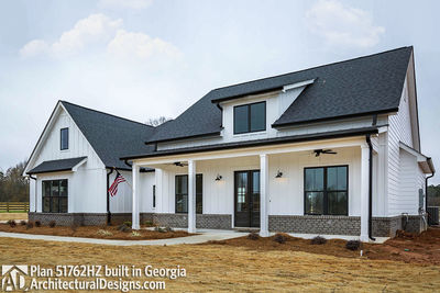 Budget Friendly Modern Farmhouse Plan with Bonus Room - 51762HZ ... Budget Friendly Modern Farmhouse Plan with Bonus Room - 51762HZ ...