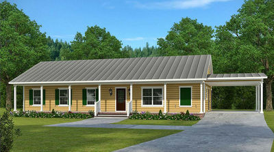 economical ranch house plan with carport 960025nck architectural