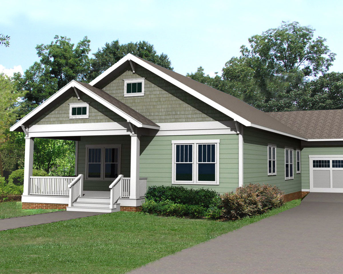 Cozy Bungalow with Attached Garage - 50132PH | Architectural Designs