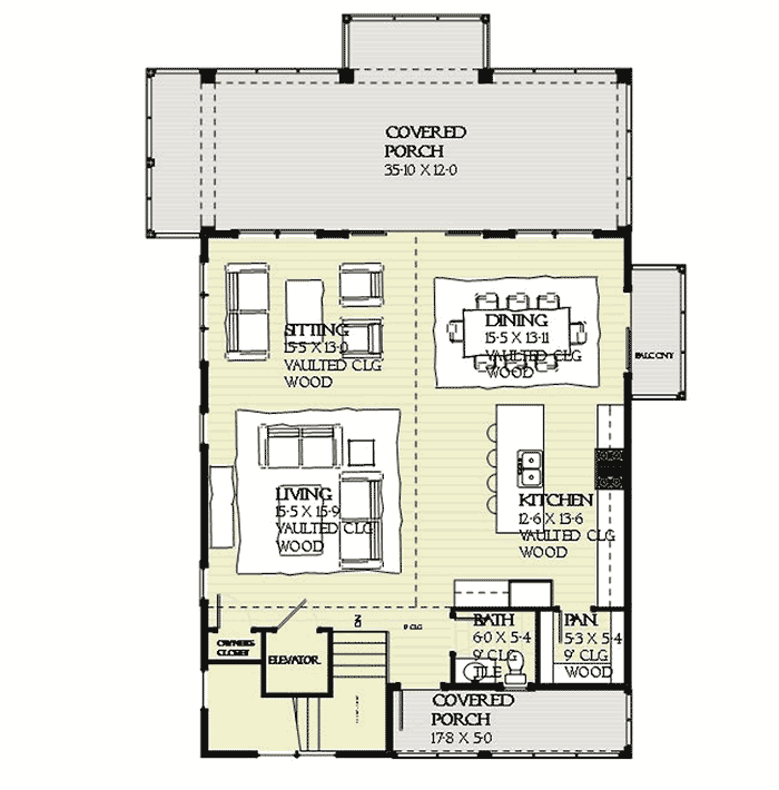 Upside Down Beach House 970015VC Architectural Designs House Plans Upside Down Beach House 970015VC Architectural Designs House Plans