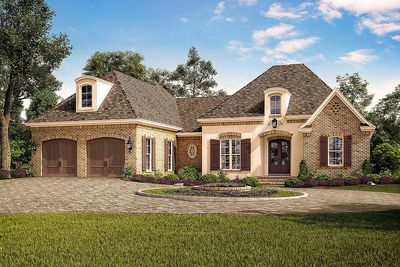 Exclusive Acadian French Country House Plan with Vaulted Rear ... Exclusive Acadian French Country House Plan with Vaulted Rear ...