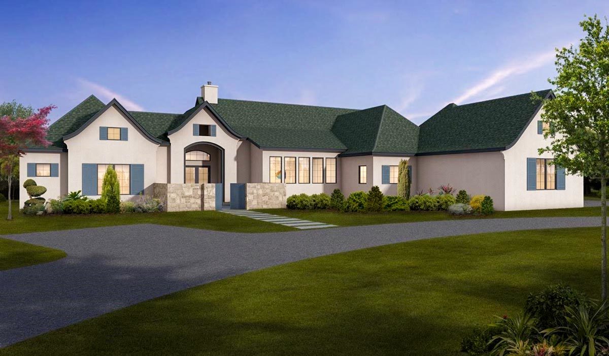 One Story European House Plan with Game Room - 430026LY ... One Story European House Plan with Game Room - 430026LY ...