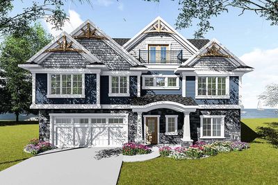 Craftsman House Plan for a View Lot - 890067AH | Architectural ... Craftsman House Plan for a View Lot - 890067AH | Architectural ...
