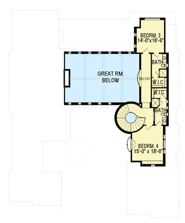 spacious mediterranean house plan with attached casita 290070iy floor plan 2nd floor - House Plans With Attached Casita spacious mediterranean house plan with attached casita 290070iy floor plan 2nd floor - House Plans With Attached Casita