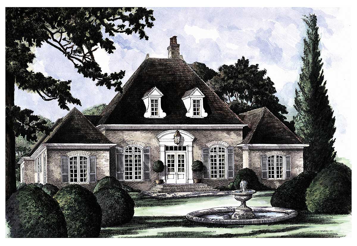 Elegant French Country Home Plan 32500WP Architectural Designs