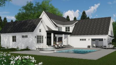 Modern meets Farmhouse with optional rear garage door to ... Modern meets Farmhouse with optional rear garage door to ... on Rk Outdoor Living id=97903