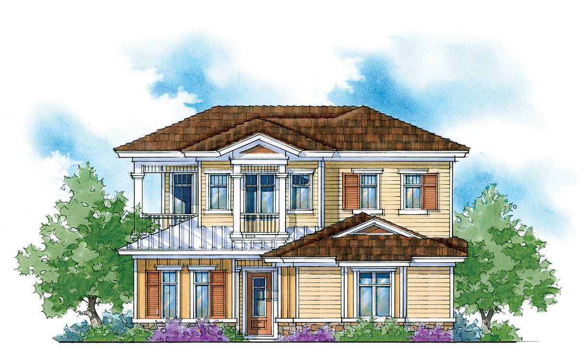 Energy-Saving Courtyard Home Plan Energy-Saving Courtyard Home Plan