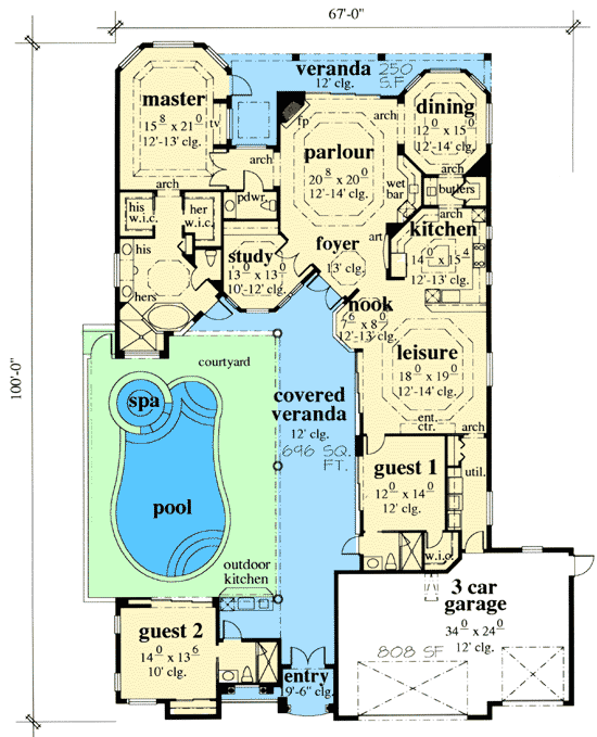 Home plans with courtyard Home plans with courtyard