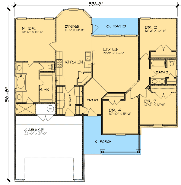 ranch floor plans with split bedrooms split bedroom ranch house plan 36837jg 1st floor ranch floor plans with split bedrooms split bedroom ranch house plan 36837jg 1st floor