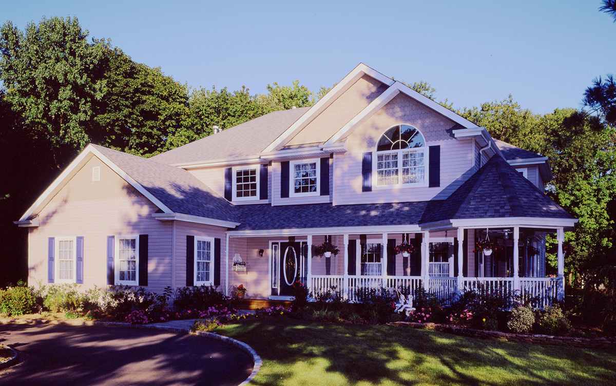 Wraparound Porch On A Wonderful 2 Story 3845JA Architectural