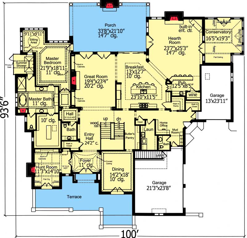 4 Bedroom House Plan with Classic Exterior - 39222ST | Architectural ... 4 Bedroom House Plan with Classic Exterior - 39222ST | Architectural ...