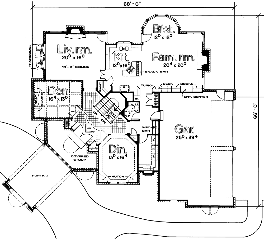 Angled Entry Porch 40433DB Architectural Designs House Plans