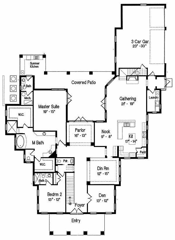 Perfect House for the V-Shaped Lot - 4247MJ | Architectural ... Perfect House for the V-Shaped Lot - 4247MJ | Architectural ...