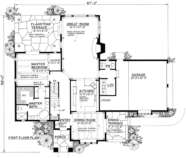 reverse floor plan pinit white