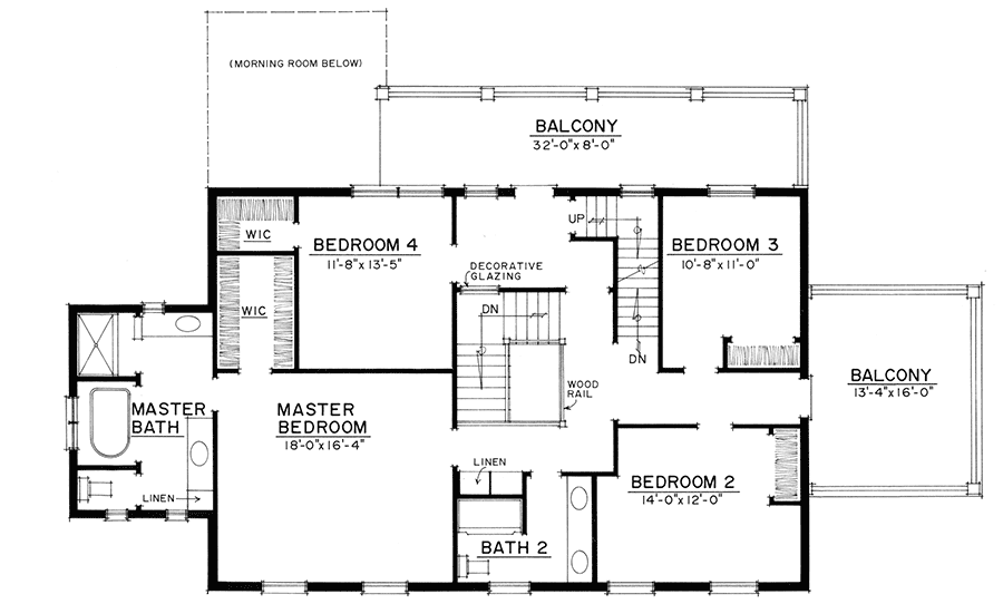 2nd Floor Plan | father of the bride 43010pf architectural designs house plans 2nd Floor Plan | father of the bride 43010pf architectural designs house plans