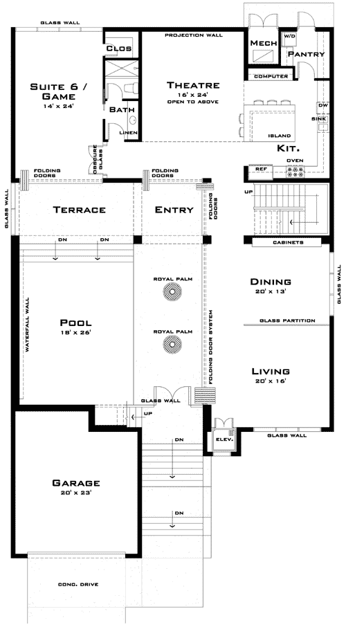 reverse floor plan pinit white