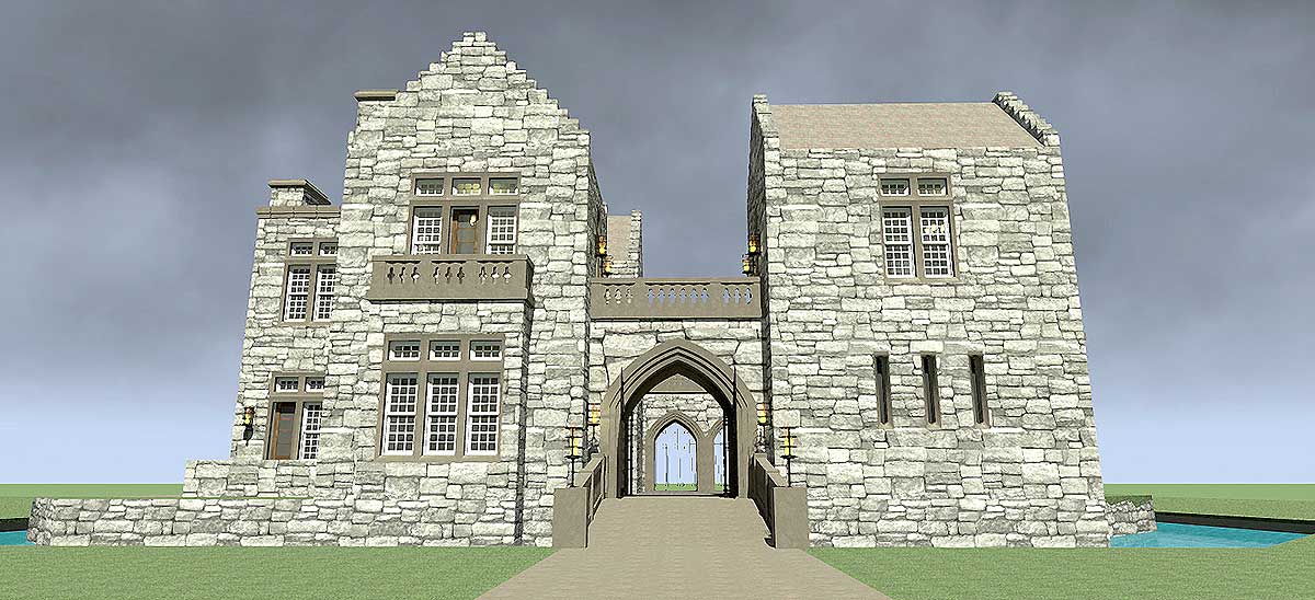 Unique Castle of Your Own - 44118TD | 2nd Floor Master Suite, Butler ...