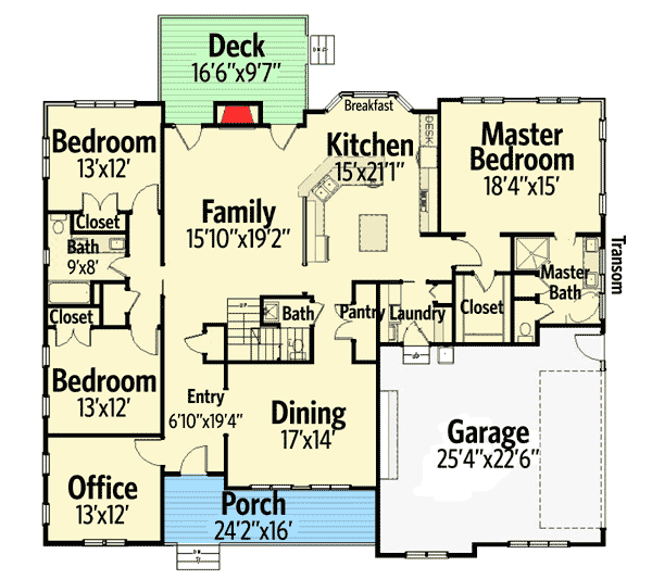 Two Home Offices 46240LA Architectural Designs House Plans
