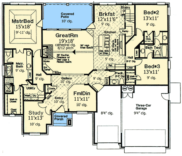 house plans with vaulted great room vaulted great room 48406fm architectural designs house plans with vaulted great room vaulted great room 48406fm architectural designs