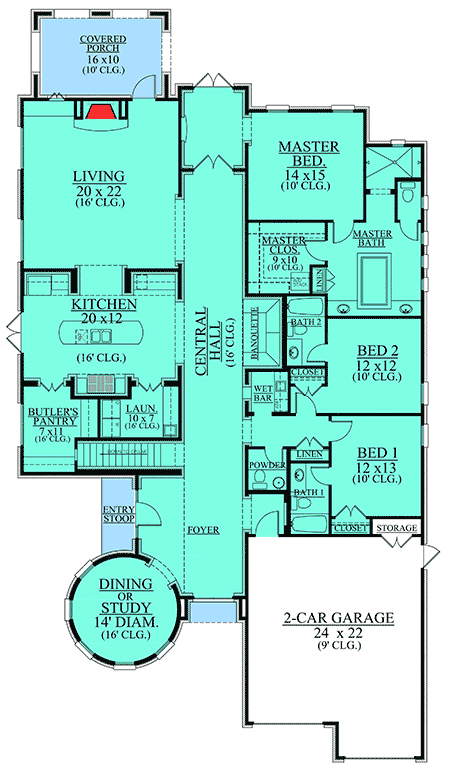 3 Bed Tuscan House Plan with Wine Cellar - 51709HZ | Architectural ... 3 Bed Tuscan House Plan with Wine Cellar - 51709HZ | Architectural ...