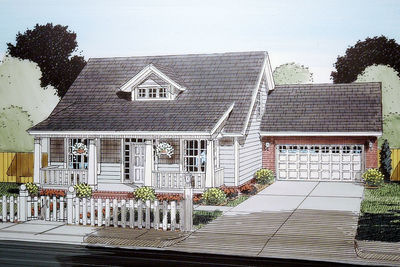 3 Bed Bungalow with Attached Garage - 52252WM | Architectural ... 3 Bed Bungalow with Attached Garage - 52252WM | Architectural ...