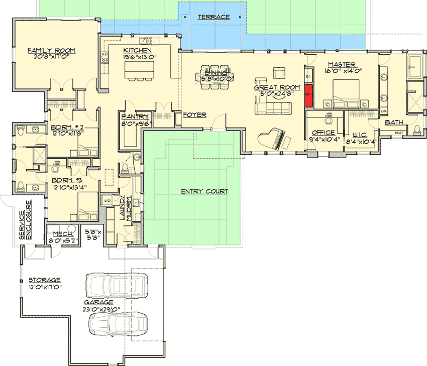 Modern Master Suite Floor Plans modern mountain beauty - 54209hu | architectural designs - house plans Modern Master Suite Floor Plans modern mountain beauty - 54209hu | architectural designs - house plans