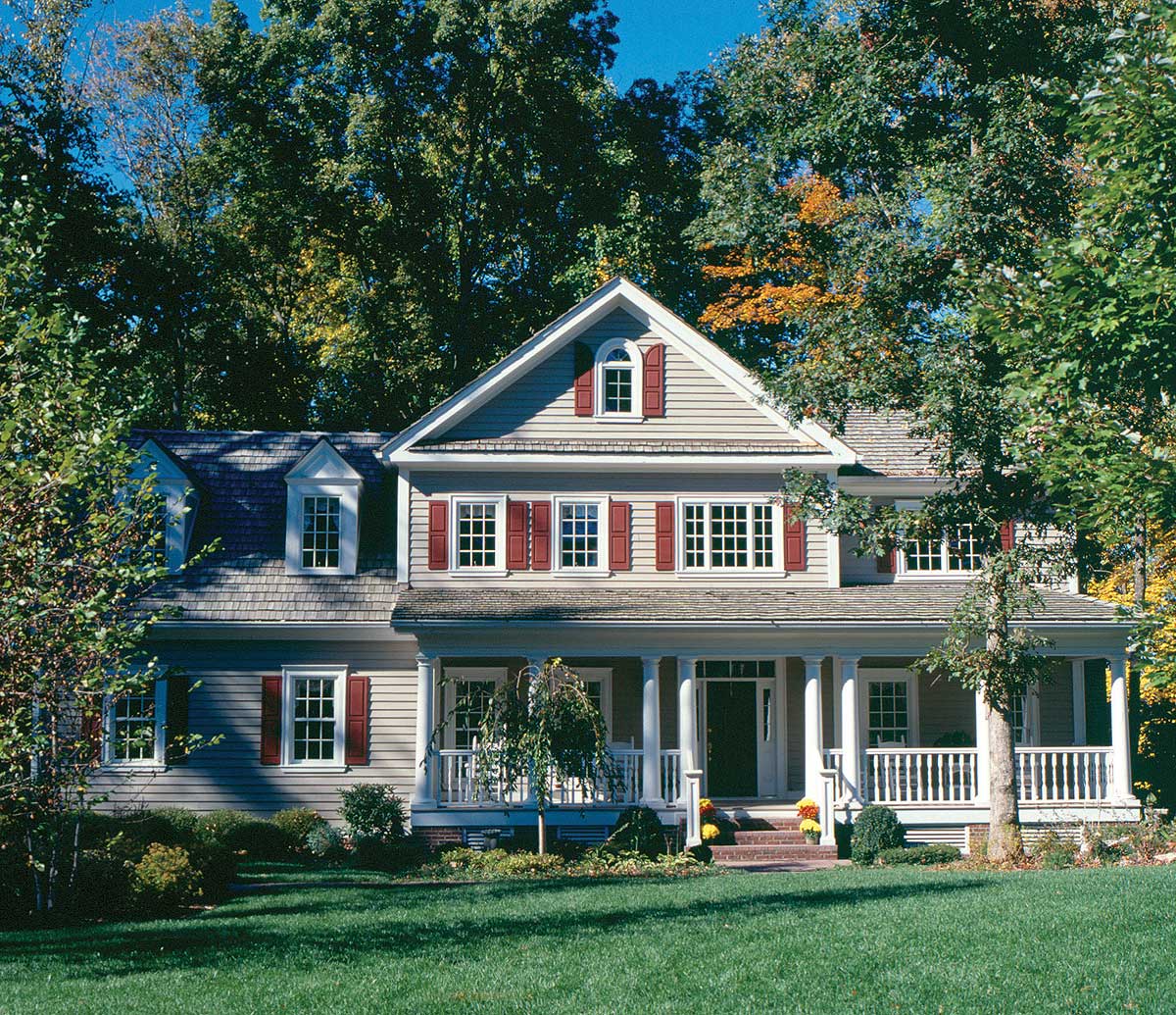 Classic American Country Home 56117AD Architectural Designs House
