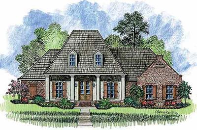 4 Bedroom Louisiana Style Home Plan - 56301SM | Architectural ... 4 Bedroom Louisiana Style Home Plan - 56301SM | Architectural ...