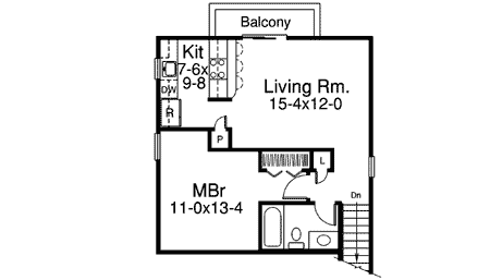 Four-Car Apartment Garage With Shop - 57113HA | 2nd Floor Master ... Four-Car Apartment Garage With Shop - 57113HA | 2nd Floor Master ...