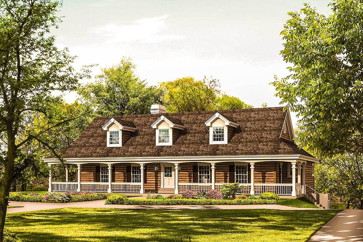 Country Home Plan For The Car Enthusiast 57274HA Architectural