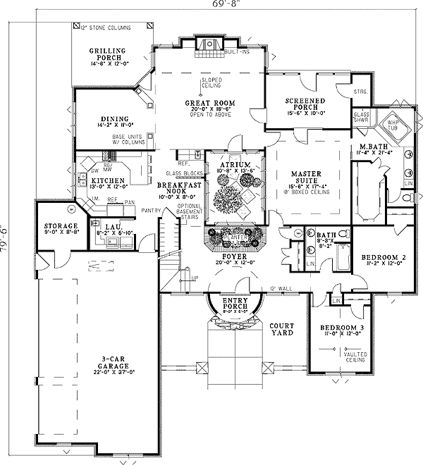 Tuscan Home with Fabulous Atrium - 59856ND | Architectural Designs ... Tuscan Home with Fabulous Atrium - 59856ND | Architectural Designs ...