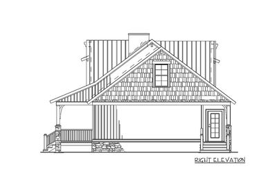 Rustic Escape with Porch Options - 60553ND Architectural 